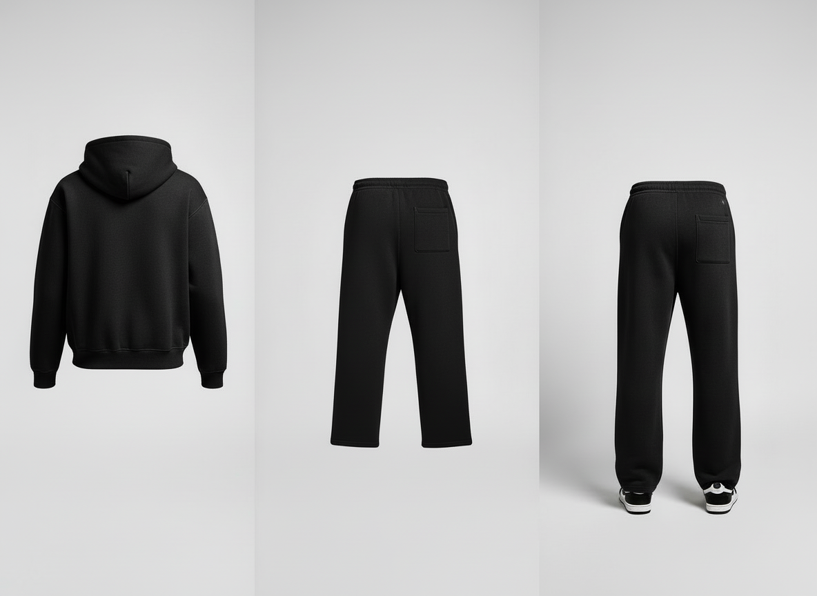 FNO Premium Fleece Sweatsuit – Black
