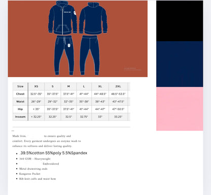 FNO Pink Athletic Sweatsuit Top