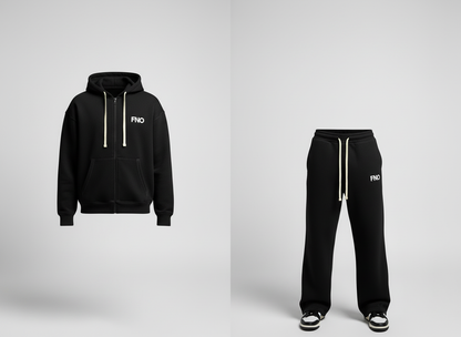 FNO Premium Fleece Sweatsuit – Black