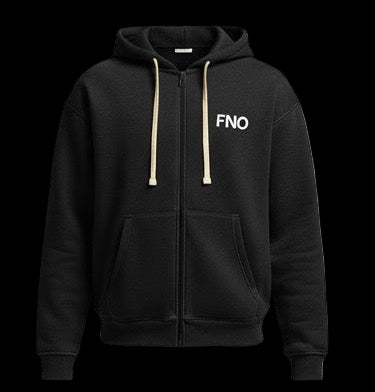 FNO Premium Fleece Hoodie – Black