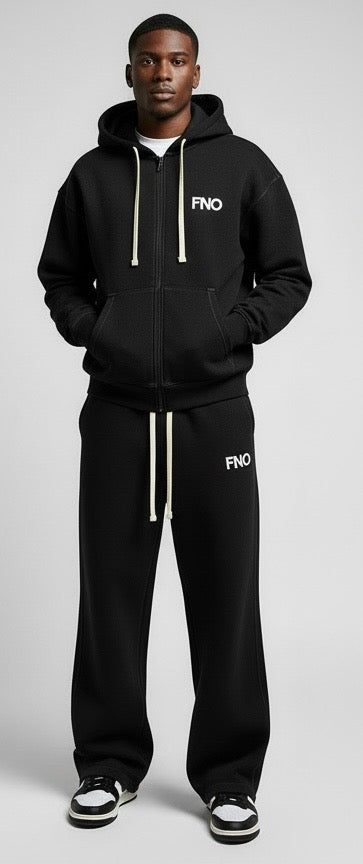 FNO Premium Fleece Sweatsuit – Black