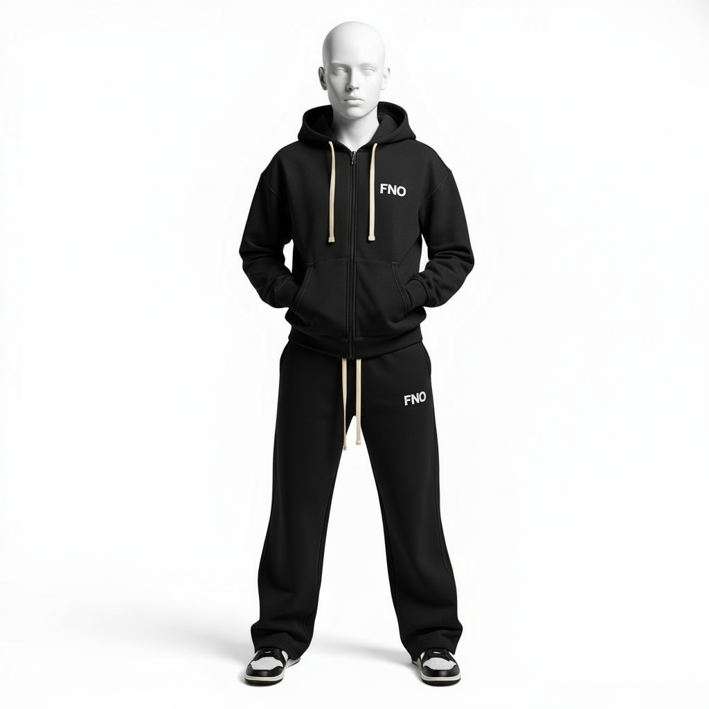 FNO Premium Fleece Sweatsuit – Black