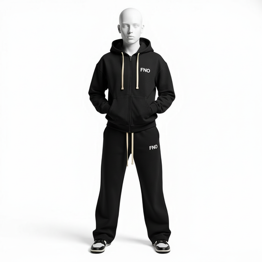 FNO Premium Fleece Sweatsuit – Black