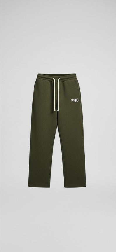 FNO Premium Fleece Sweatpants – Olive Green