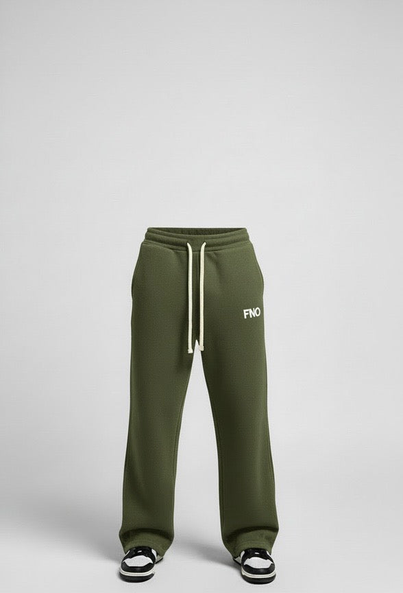 FNO Premium Fleece Sweatpants – Olive Green