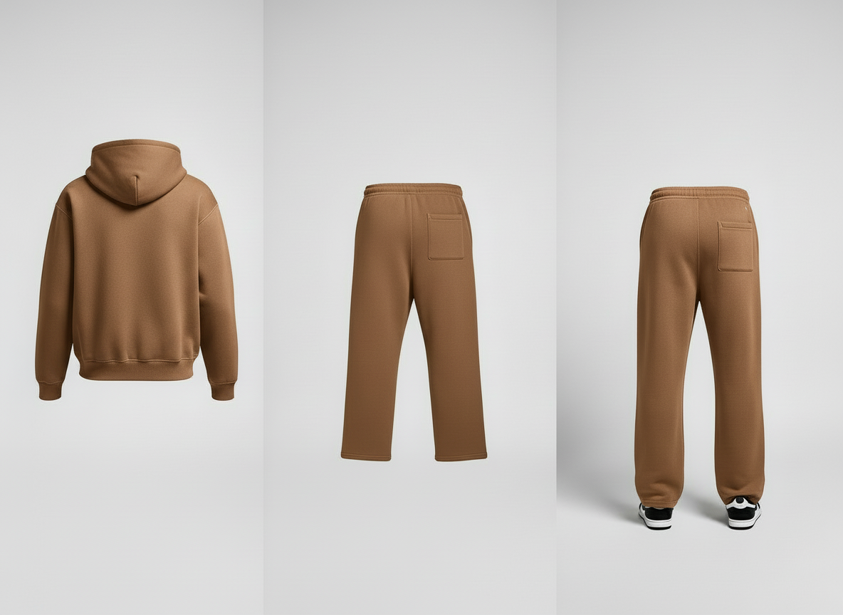 FNO Premium Fleece Sweatsuit  – Tan