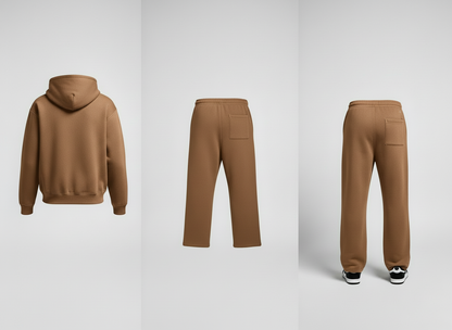 FNO Premium Fleece Sweatsuit  – Tan