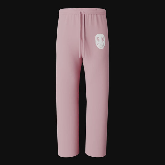 FNO Pink Streetwear Sweatsuit Bottom